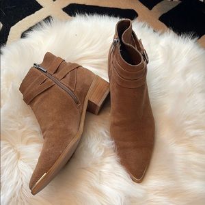 Suede booties
